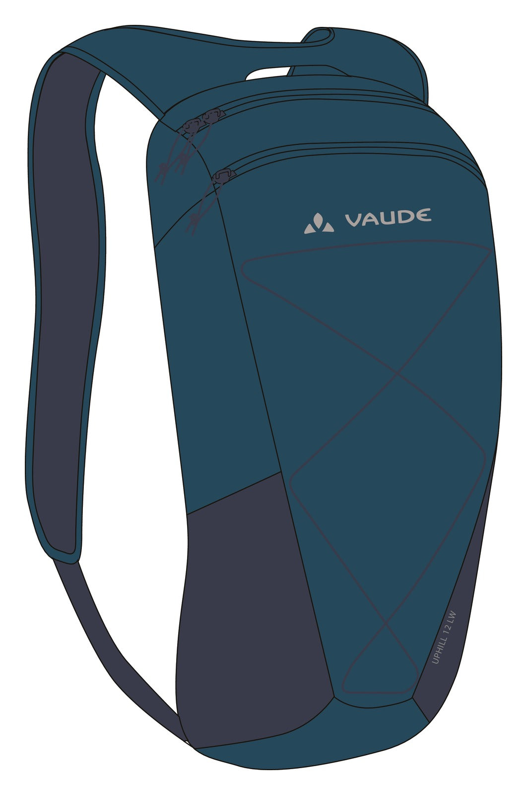 VAUDE Uphill 8 Sac à dos léger bleu