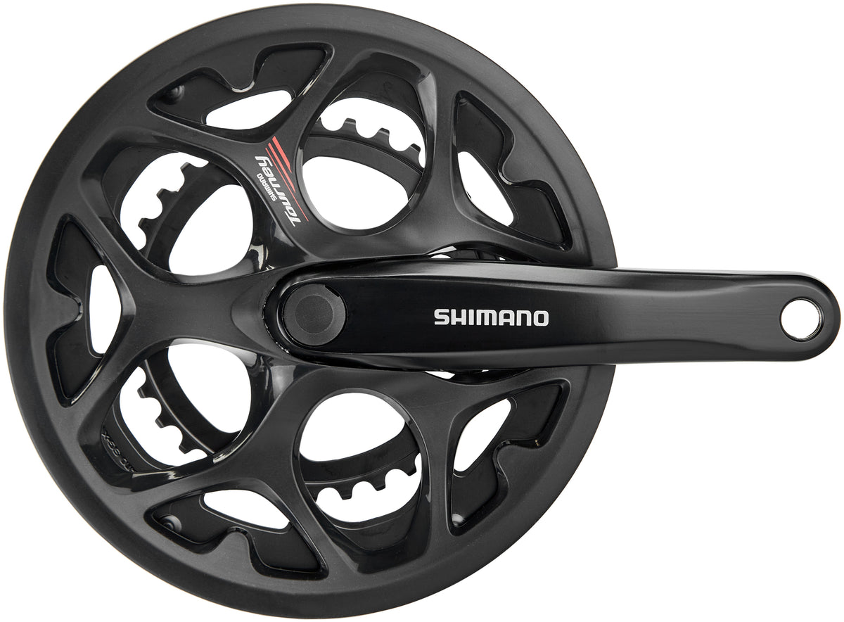 Shimano Tourney FC-A070 pédalier 7/8 vitesses plateau protège-chaîne noir