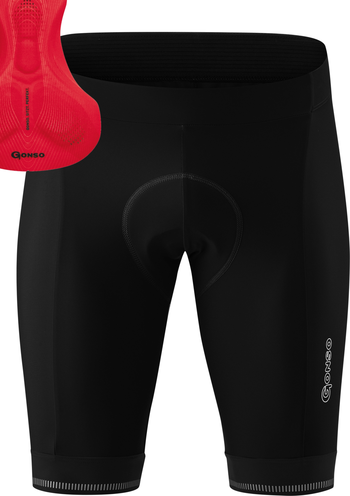 Gonso SITIVO Cuissard vélo homme noir / fire