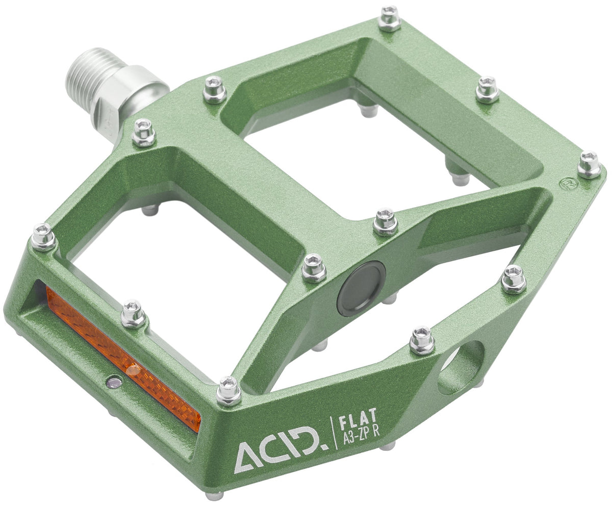 ACID Pédales FLAT A3-ZP R olive