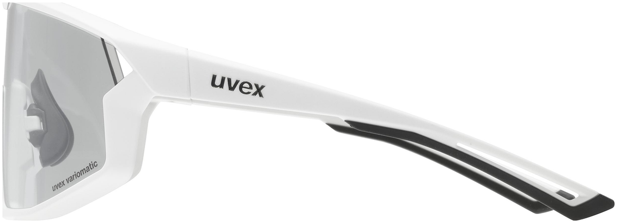 uvex Skyryse V lunettes de vélo Blanc Mat / Lightmirror Silver