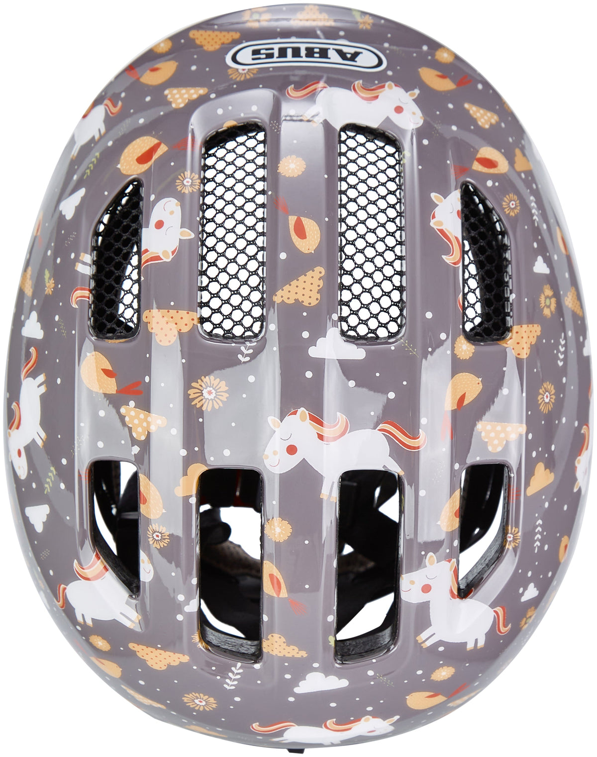 Casque ABUS Smiley 3.0 Kids gris cheval