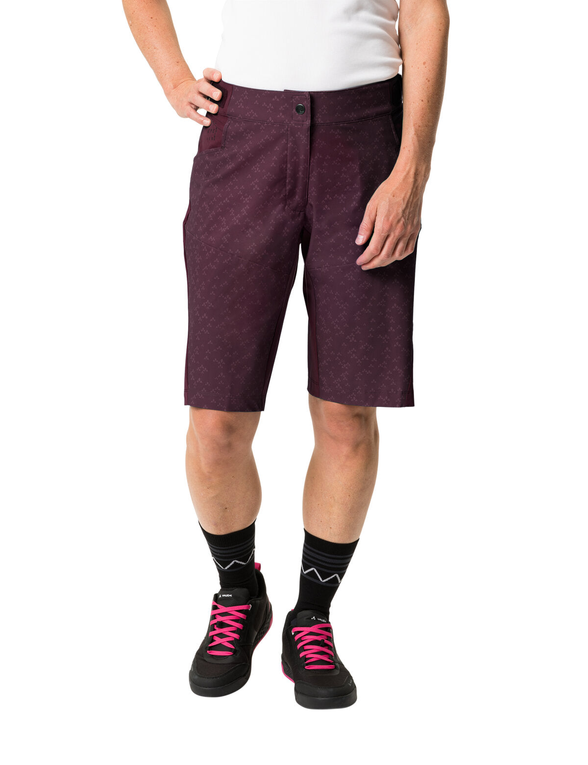 VAUDE Ledro Print Shorts femme violet