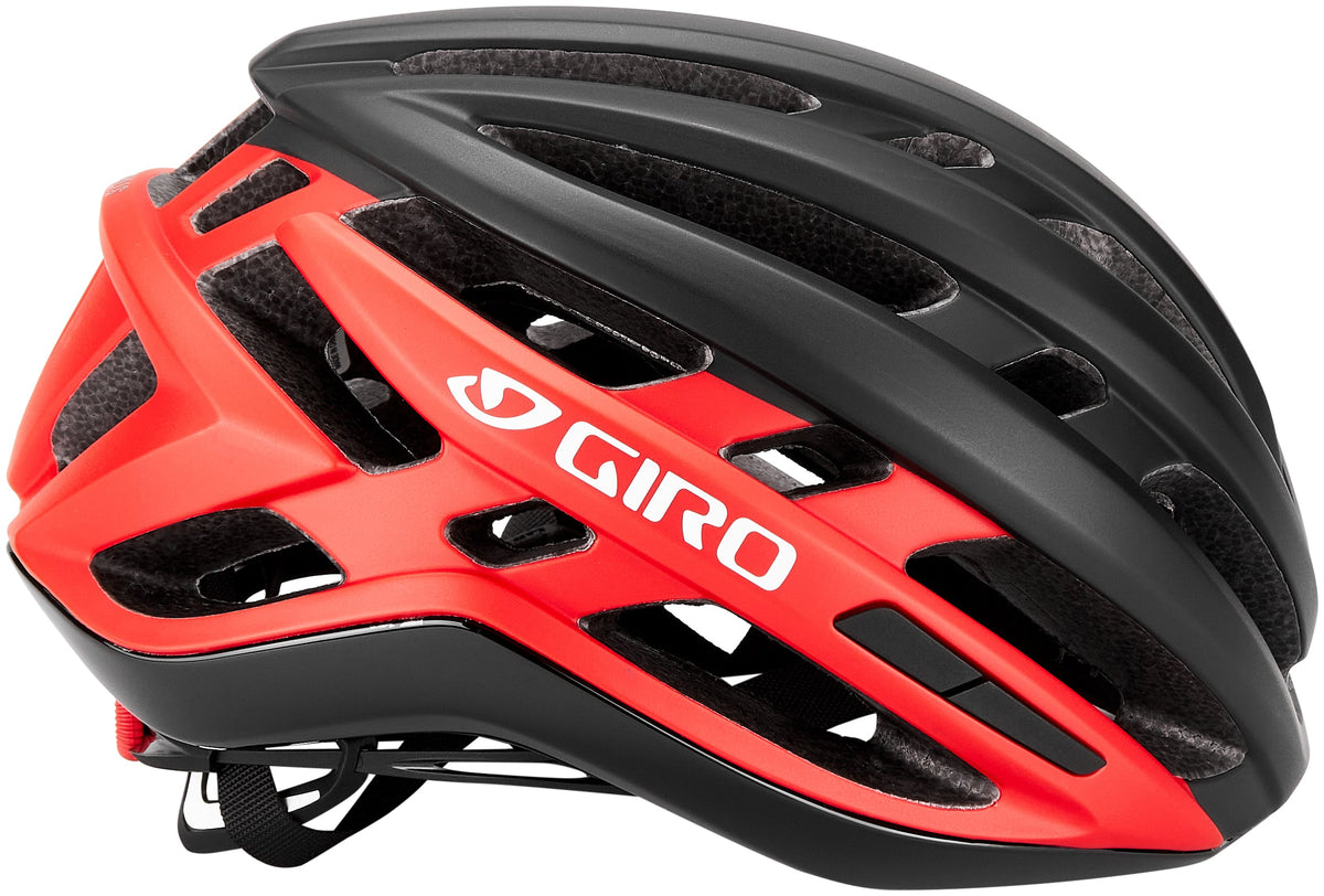 Casque Giro AGILIS noir mat/rouge vif
