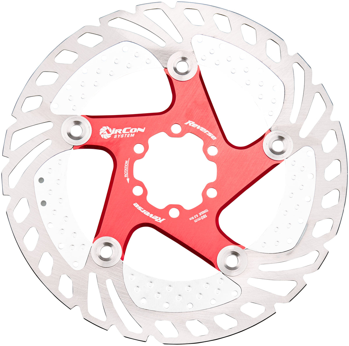Reverse AirCon disque de frein 6 trous rouge