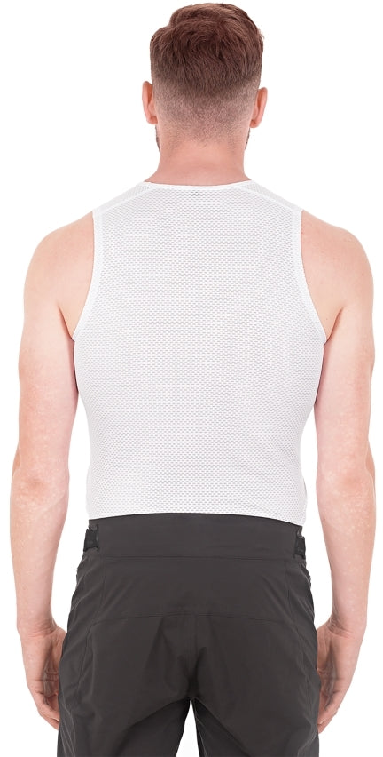 CUBE Maillot fonctionnel sans manches Mesh blanc Homme