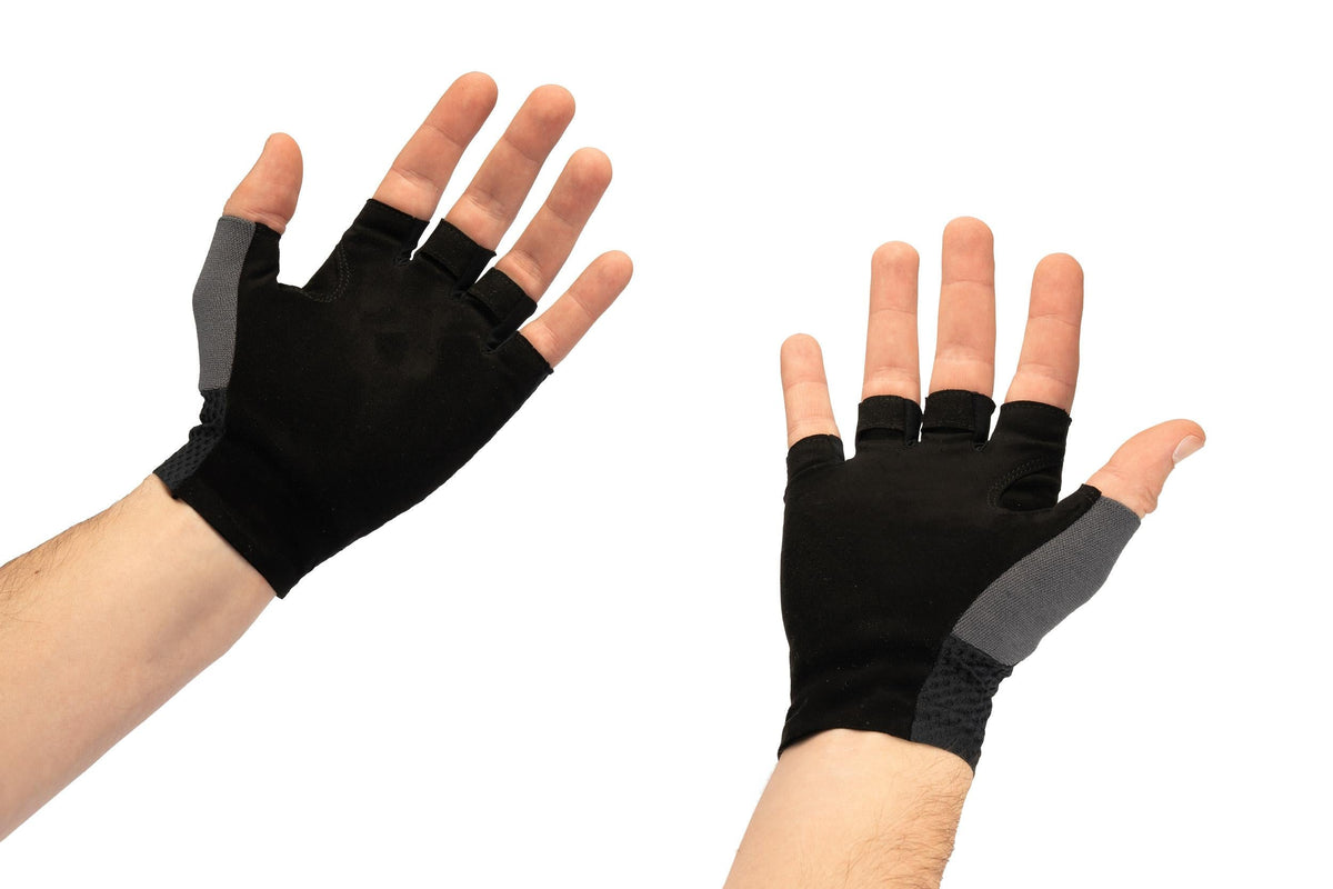 CUBE Gants Race doigts courts noir