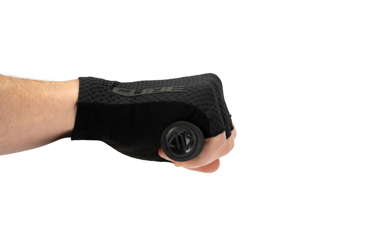 CUBE Gants Race doigts courts noir