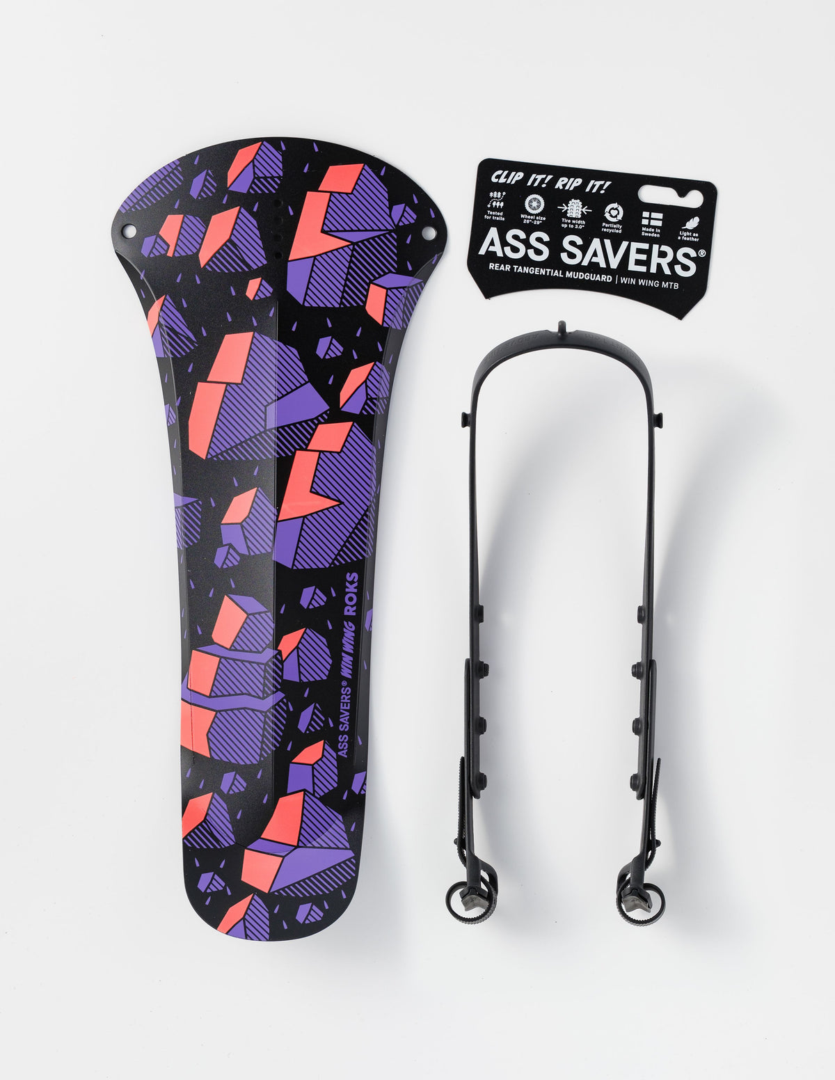 Ass Savers WMS-1 Win Wing MTB garde-boue arrière roks