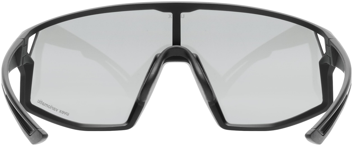 uvex Skyryse V lunettes de vélo Noir Mat / Lightmirror Argent