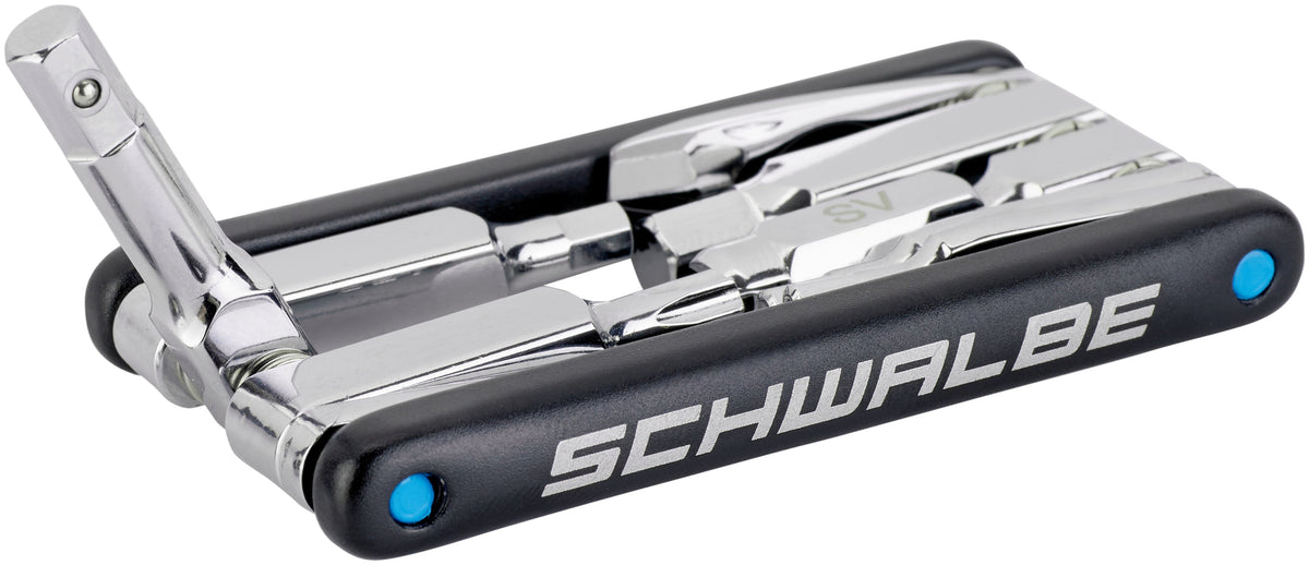 Schwalbe Multitool 2.0 incl. outil de valve noir/argent