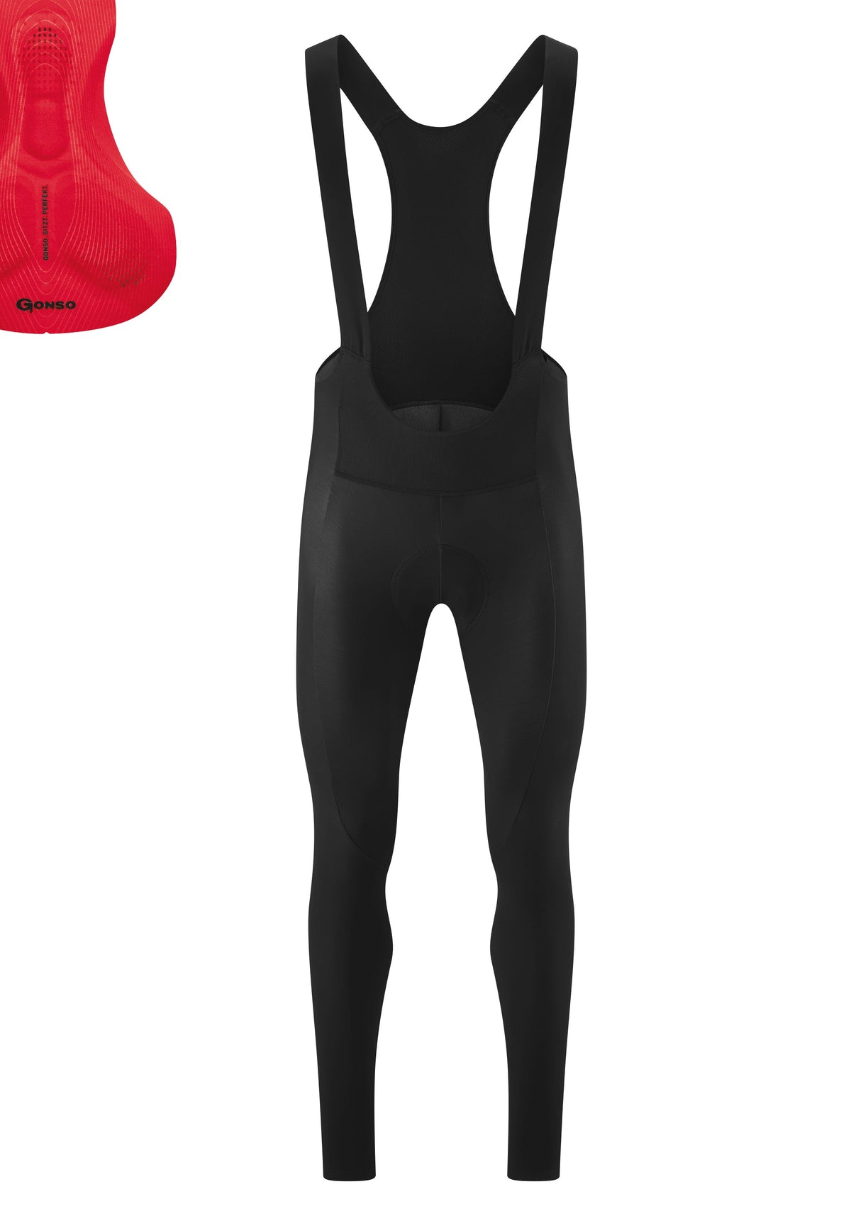 Gonso Sitivo Tight Bib Homme Noir / Fire