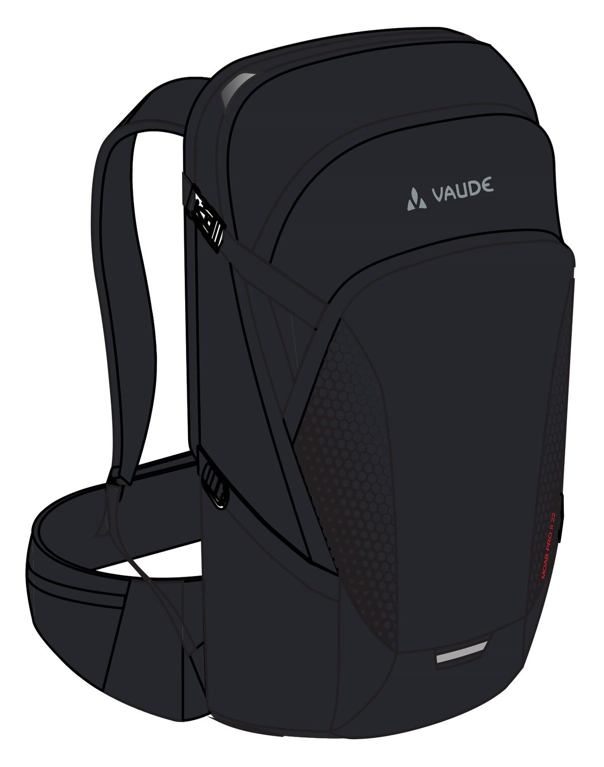 VAUDE Moab Pro 22 II noir