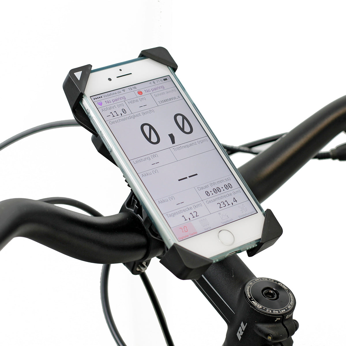 NC-17 Connect 3D Support universel pour smartphone, fixation sur le guidon noir