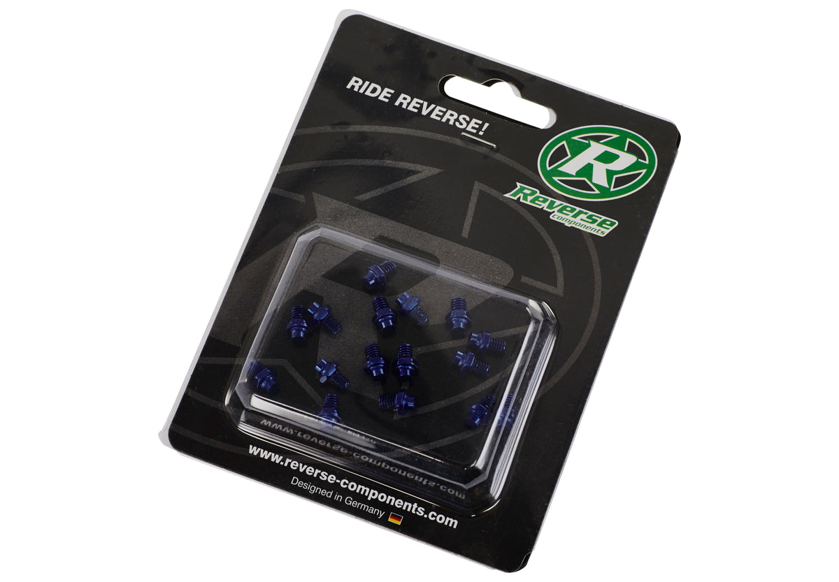 Reverse Escape Kit de goujons de pédale bleu