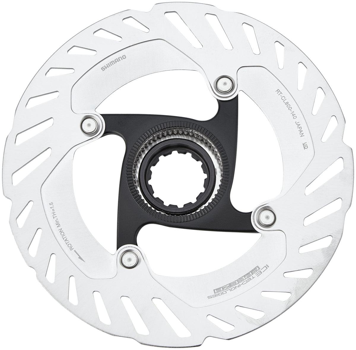 Shimano RT-CL800 disque de frein CL avec bague de verrouillage 140mm argenté
