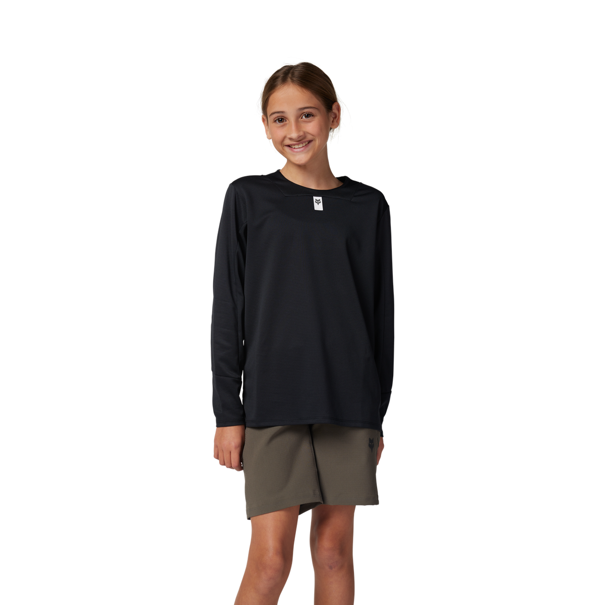 Fox YTH Defend LS Maillot Noir