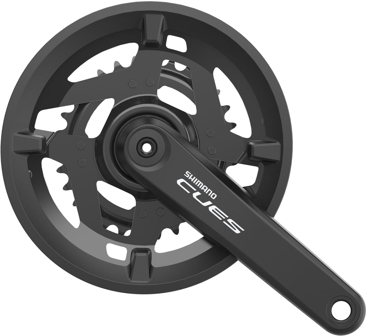 Shimano Cues FC-U4010-2 pédalier 9/10 vitesses 40-30 dents avec protection de chaîne