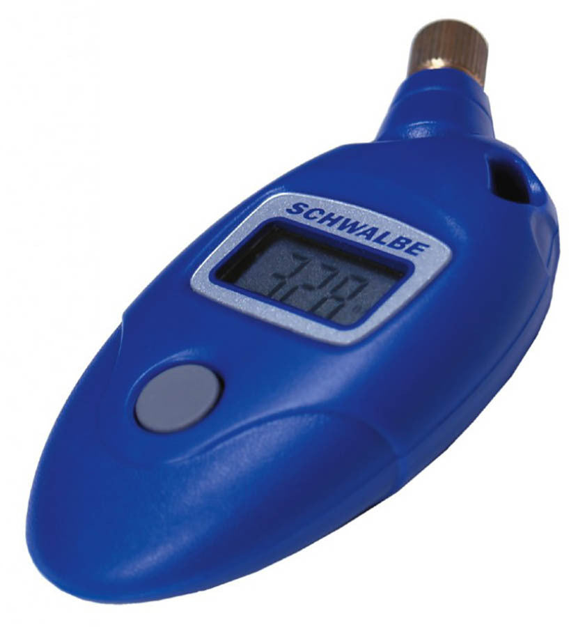 Schwalbe Airmax Pro manomètre de pression des pneus bleu