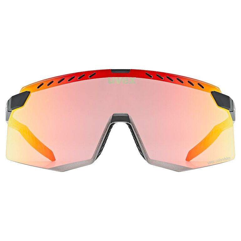 uvex Pace Stage noir mat/rouge racy