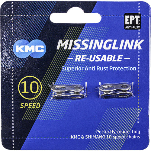 KMC CL-559-EP2-R maillon de fermeture de chaîne 10 vitesses argenté