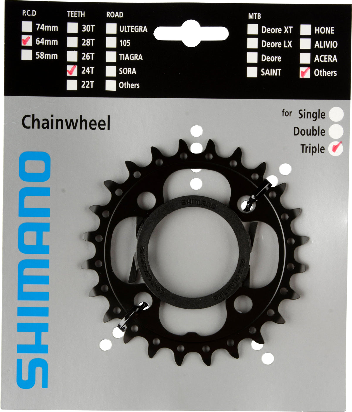 Shimano Deore FC-M522 plateau 10 vitesses AE noir