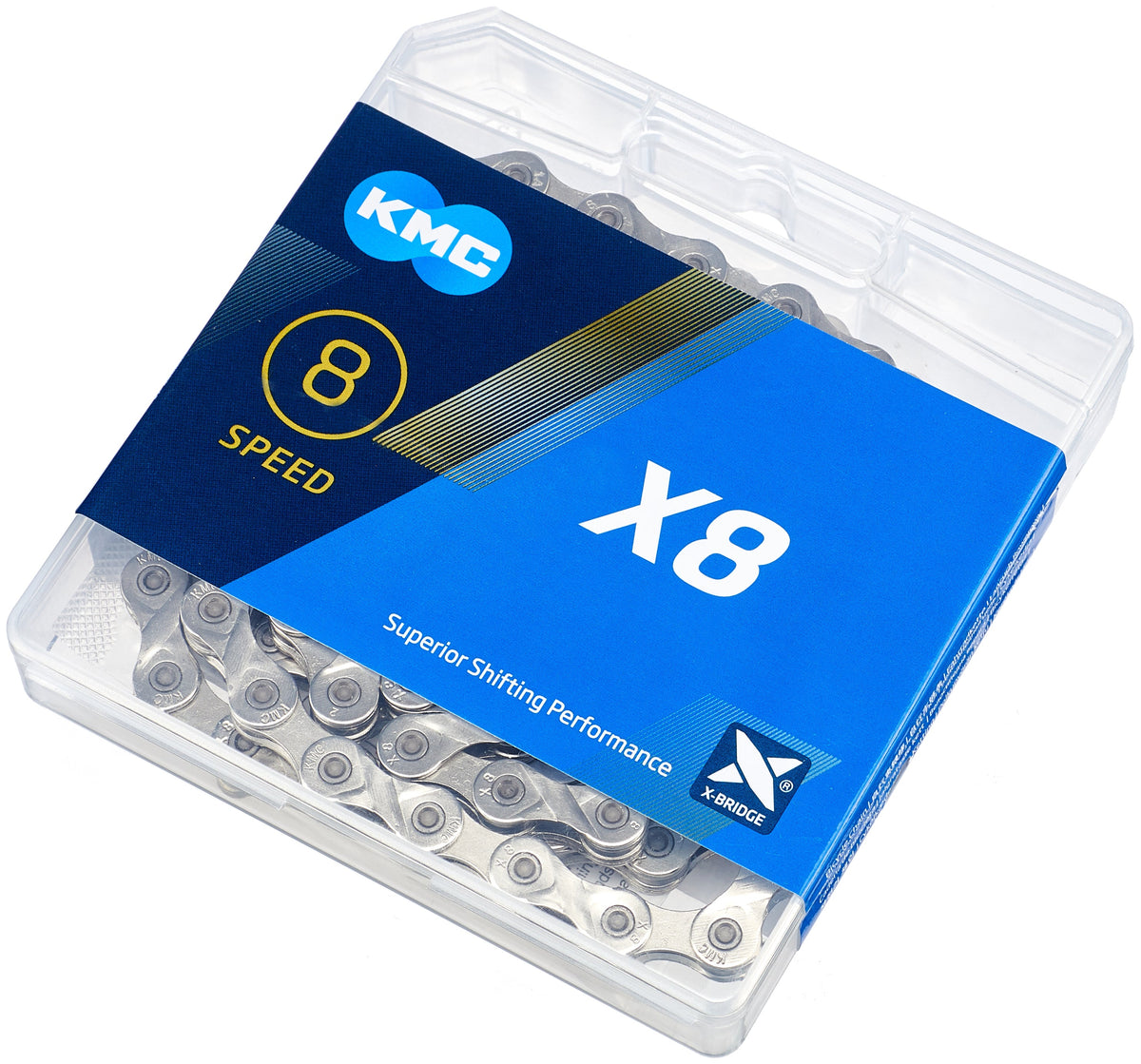 Chaîne KMC X8 6-/7-/8 vitesses argenté