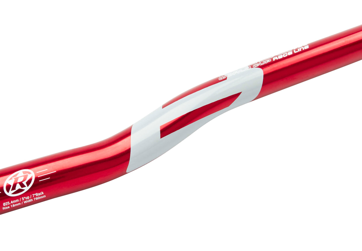 Reverse Base Guidon 25,4mm rouge