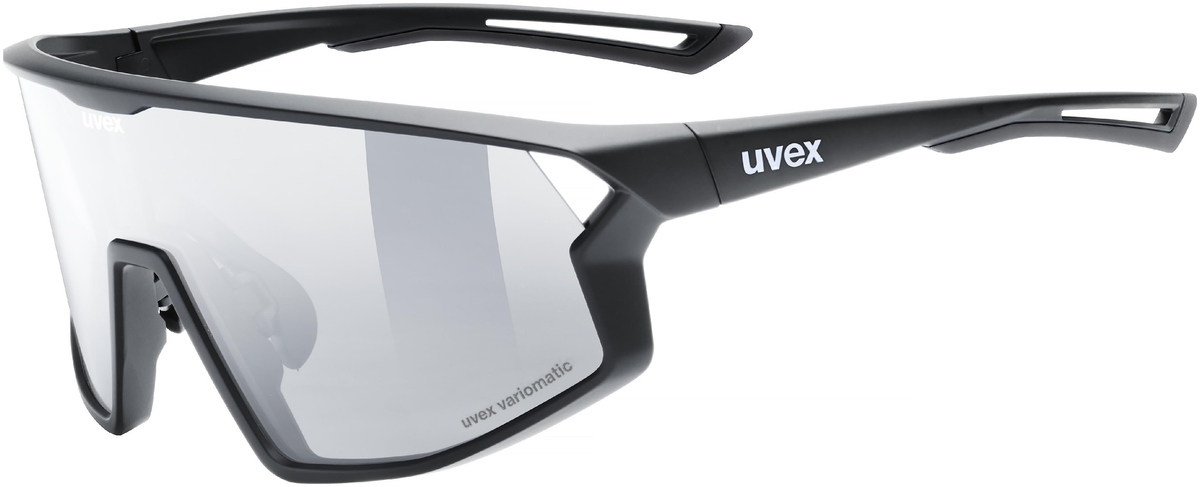 uvex Skyryse V lunettes de vélo Noir Mat / Lightmirror Argent