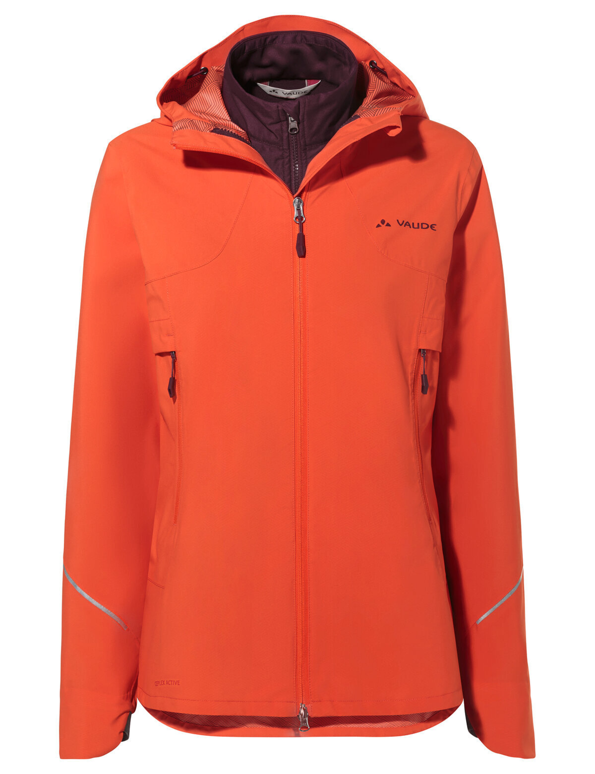 VAUDE Veste Yaras 3en1 Femme orange