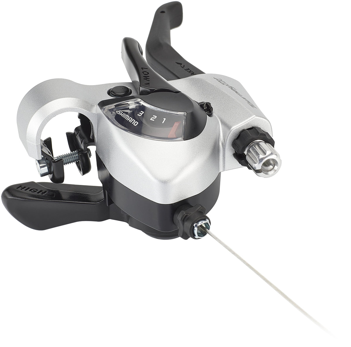 Shimano Tourney TX ST-TX800 Levier de changement/de frein pour V-Brake gauche 3 vitesses argenté