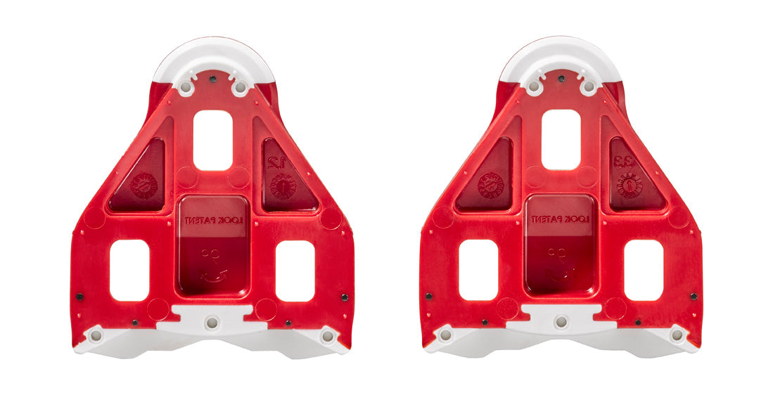 Look Delta Grip plaques de pédale rouge