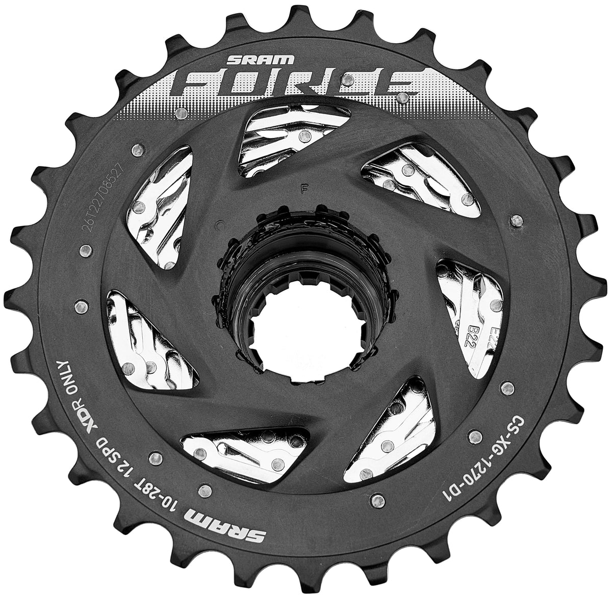 SRAM Force XG-1270 cassette argent