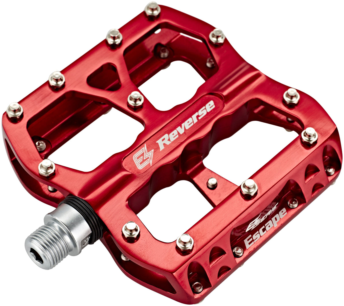 Pédales Reverse E-Escape rouge
