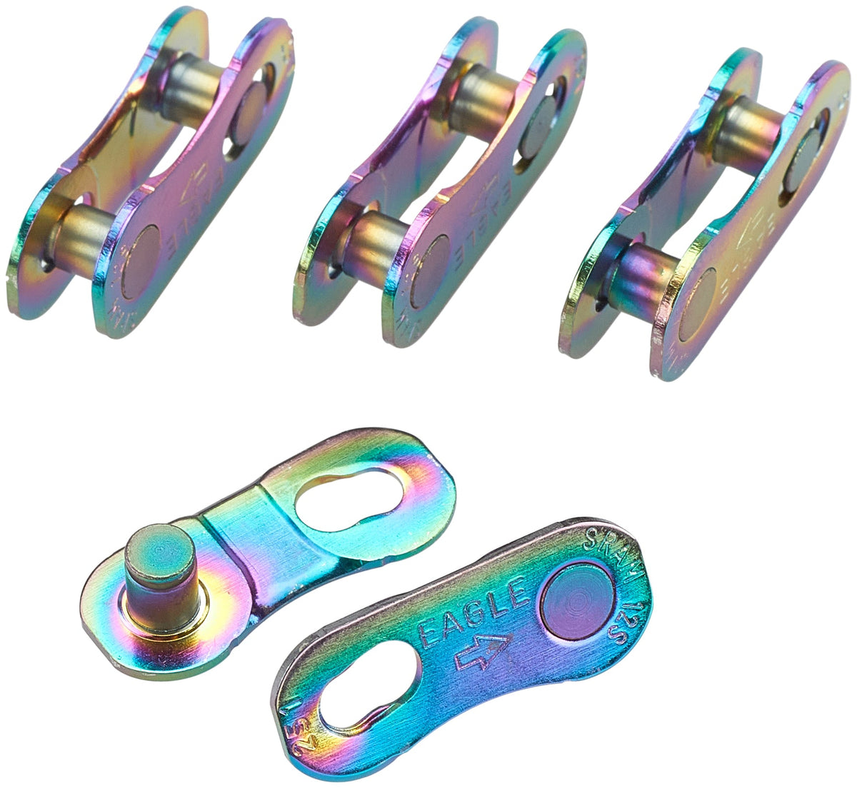 SRAM PowerLock 12 vitesses Eagle maillon de fermeture de chaîne 4 pièces rainbow