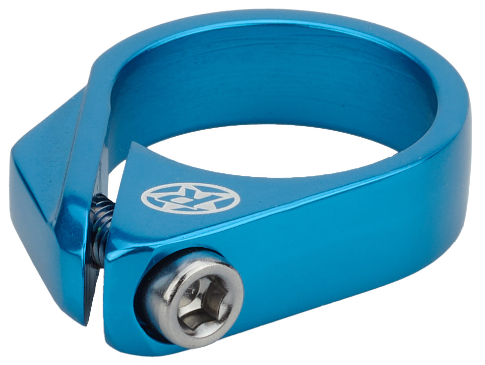 Reverse collier de selle à boulon Ø34,9mm bleu