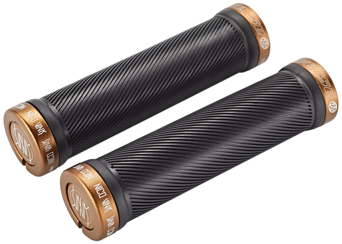Reverse Nico Vink Signature Series poignées Lock-On Ø30x130mm noir/marron