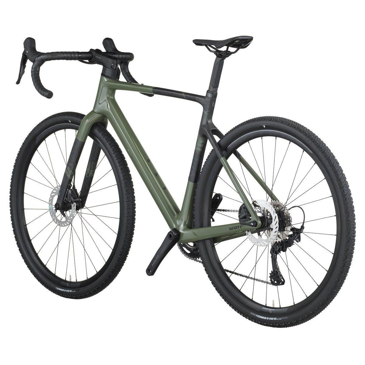 Scott Addict Gravel 40 vert wengé