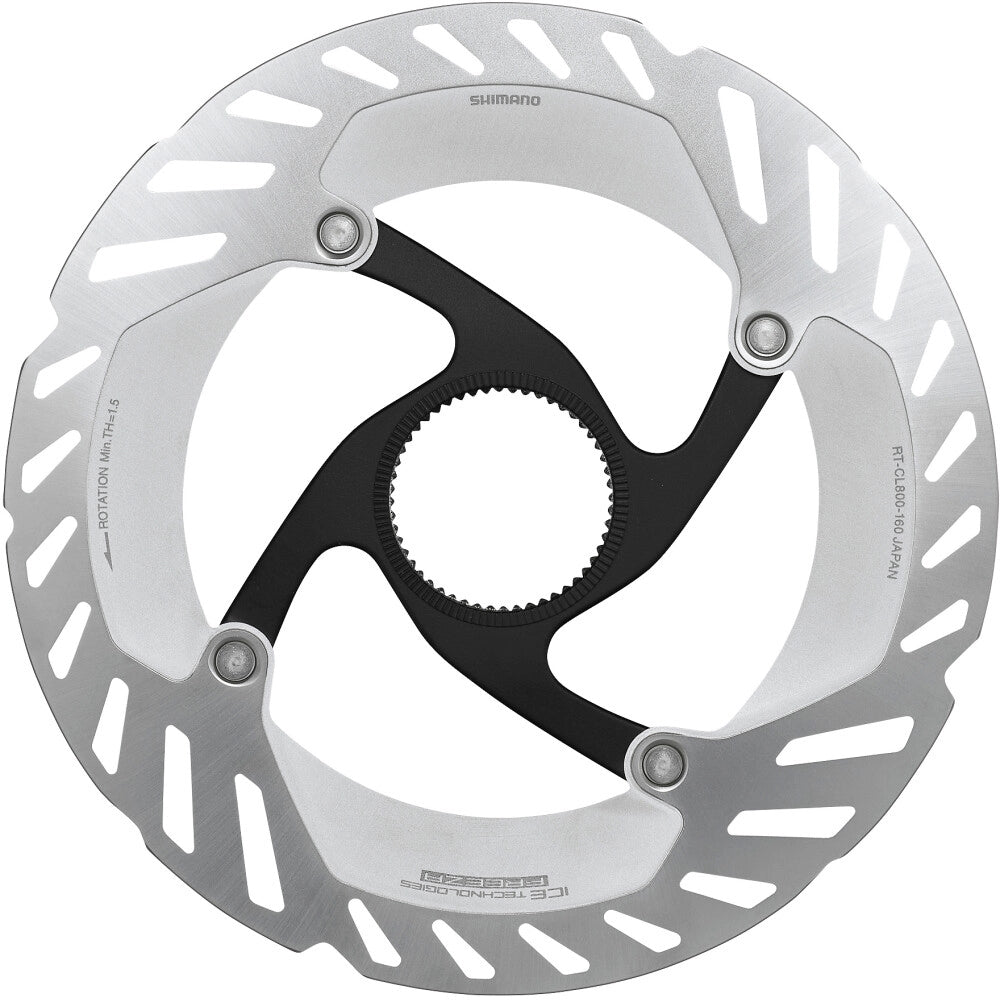 Shimano disque de frein RT-CL800 Centerlock bague de serrage avec denture extérieure, 203mm