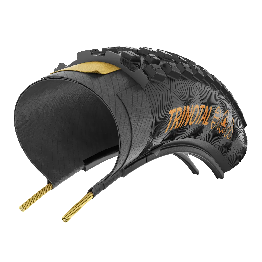 Continental Trinotal Race Grip pliable 28" pneu pliable noir / peau noire