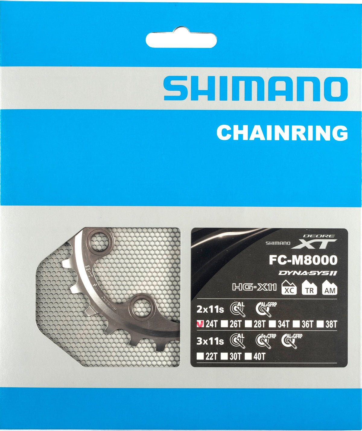 Shimano Deore XT FC-M8000 plateau 2 vitesses alu