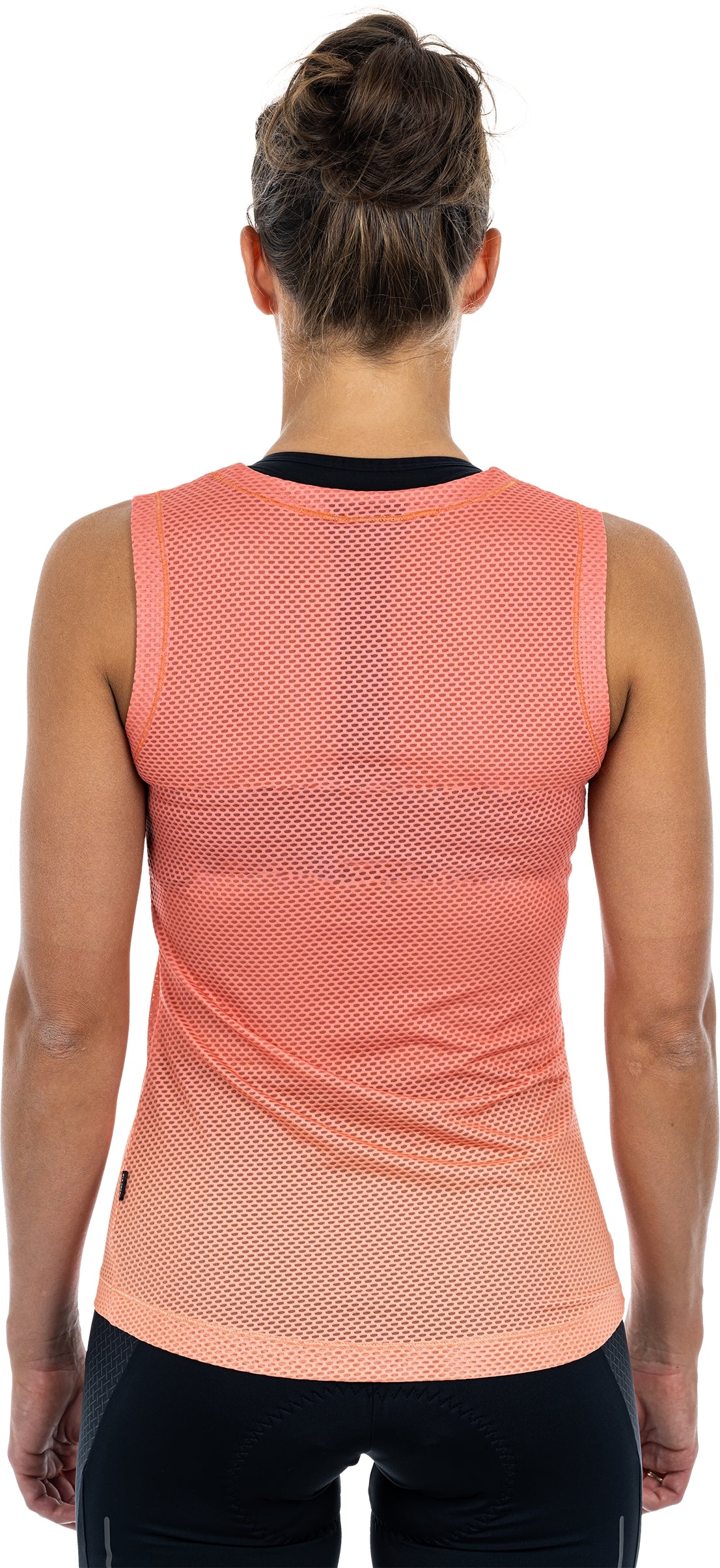 CUBE WS Maillot fonctionnel sans manches en mesh corail