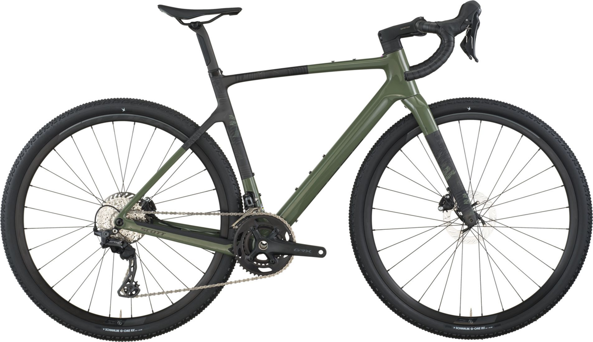 Scott Addict Gravel 40 vert wengé