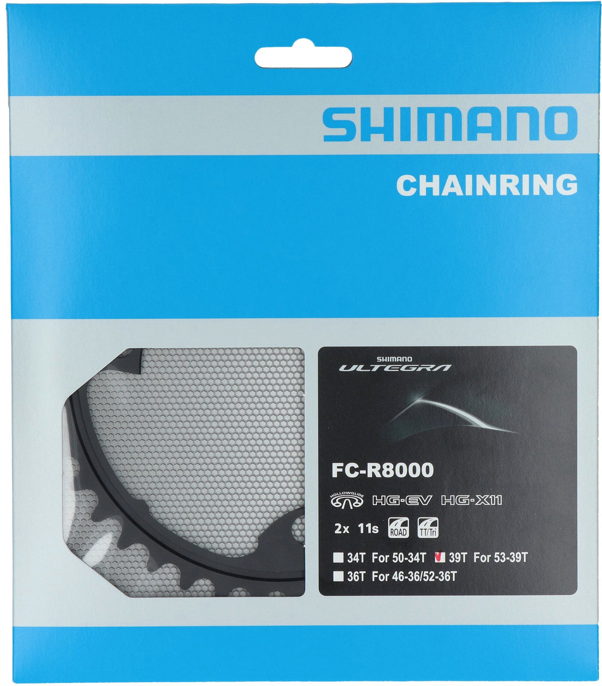 Shimano Ultegra FC-R8000 Plateau 11 vitesses MW noir