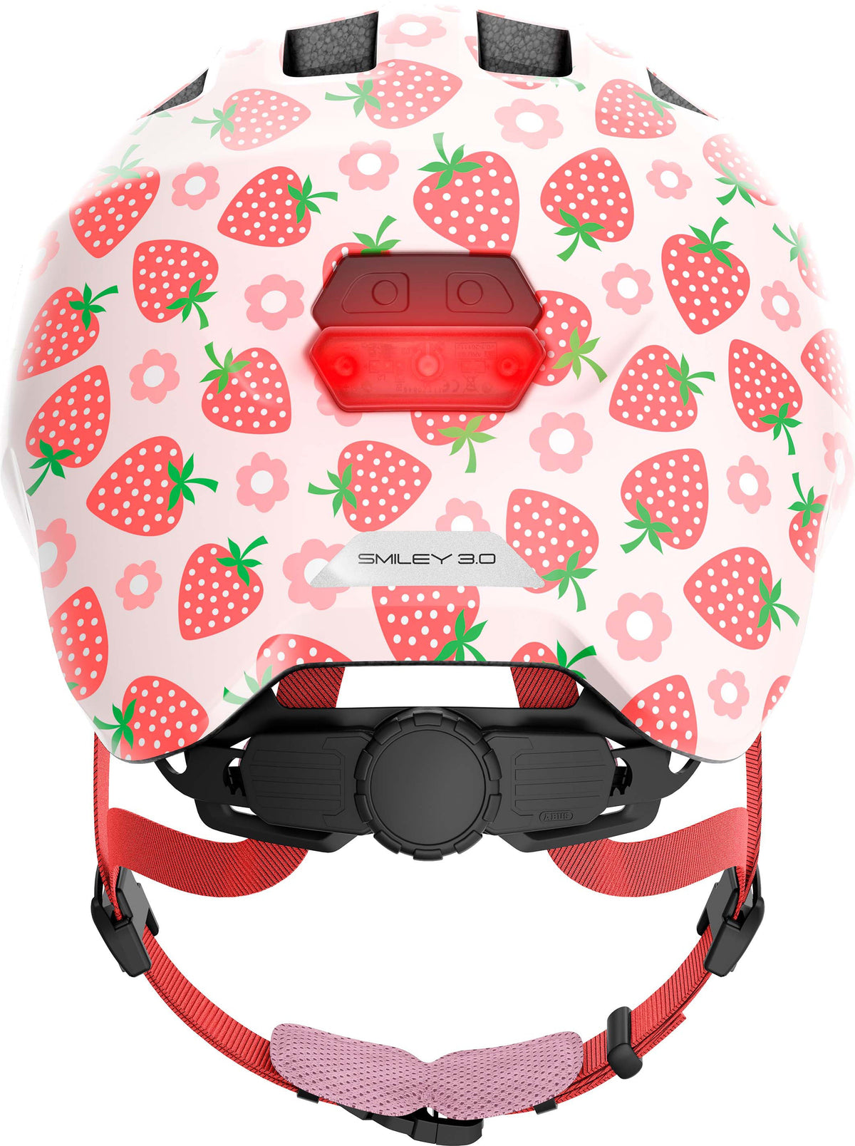 ABUS Smiley 3.0 LED Casque Enfants rose fraise