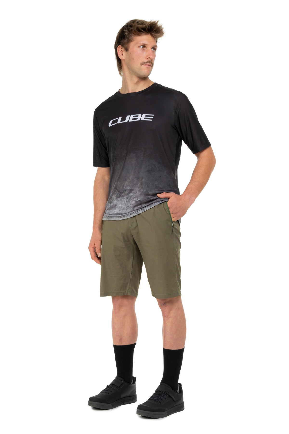 Cube Trail Short CMPT TM vert roseau
