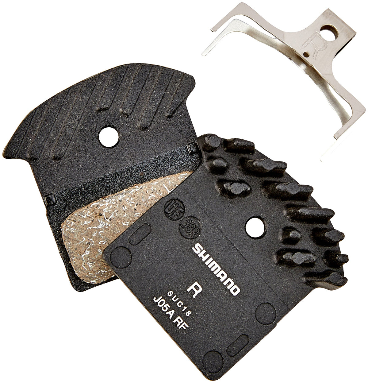 Shimano J05A-RF patins de frein à disque en résine avec ailettes de refroidissement pour XTR/XT/SLX/Deore/Alfine/Ultegra
