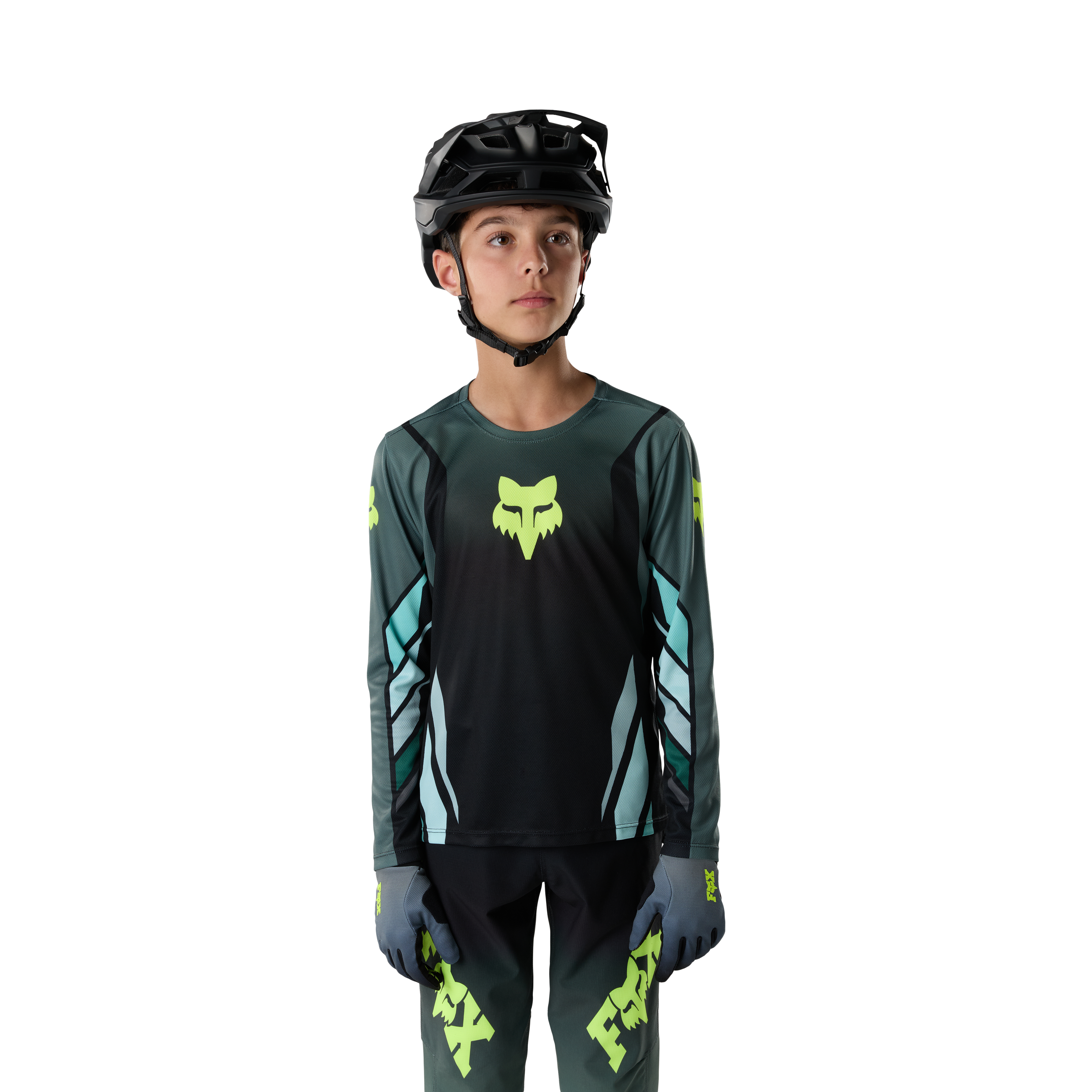 Fox Yth Ranger Ls Jersey Foundry Sauge