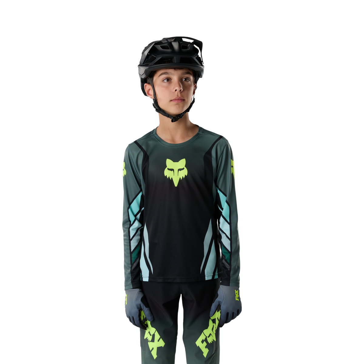 Fox Yth Ranger Ls Jersey Foundry Sauge