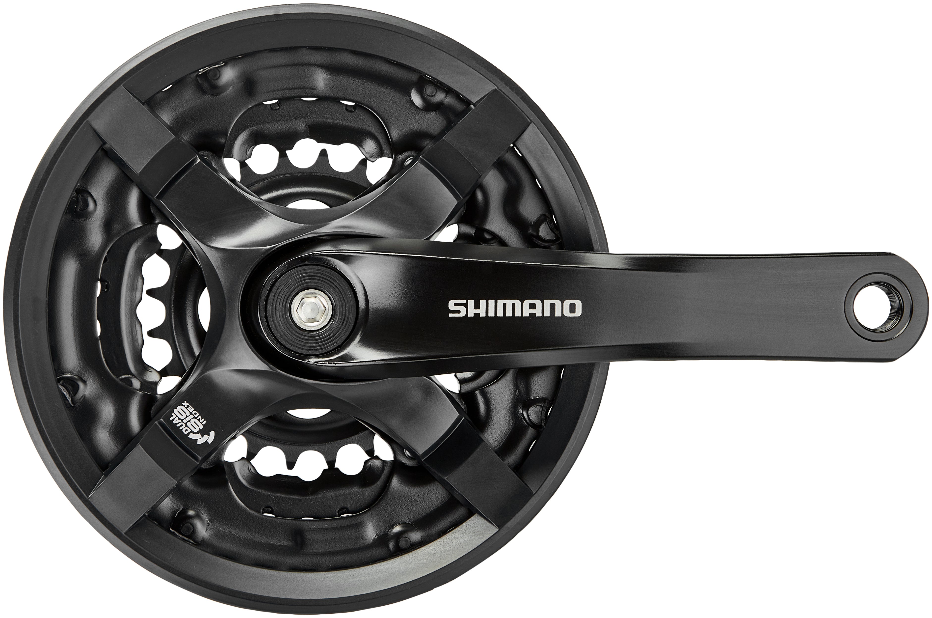 Shimano FC-TY501 pédalier 6/7/8 vitesses 42-34-24 dents avec protège-chaîne noir